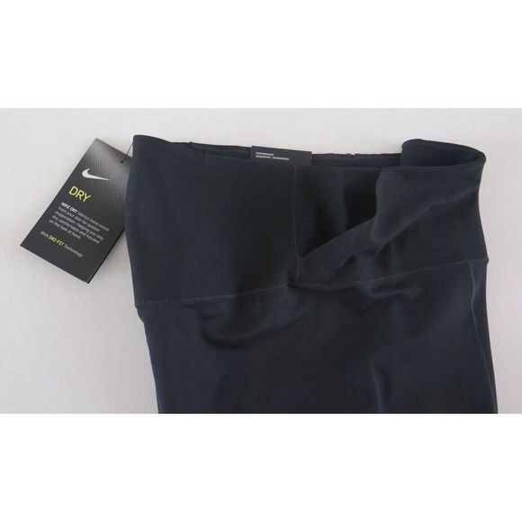 Nike DA0837 010 Women's M Black High Waist One Luxe Tight Fit Shorts $65 - Picture 5 of 6